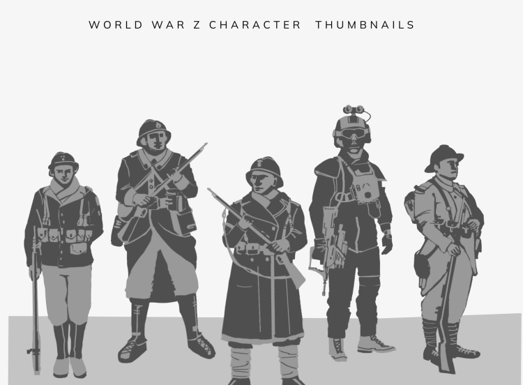 WORLD WAR Z -SOLDIER THUMBNAILS