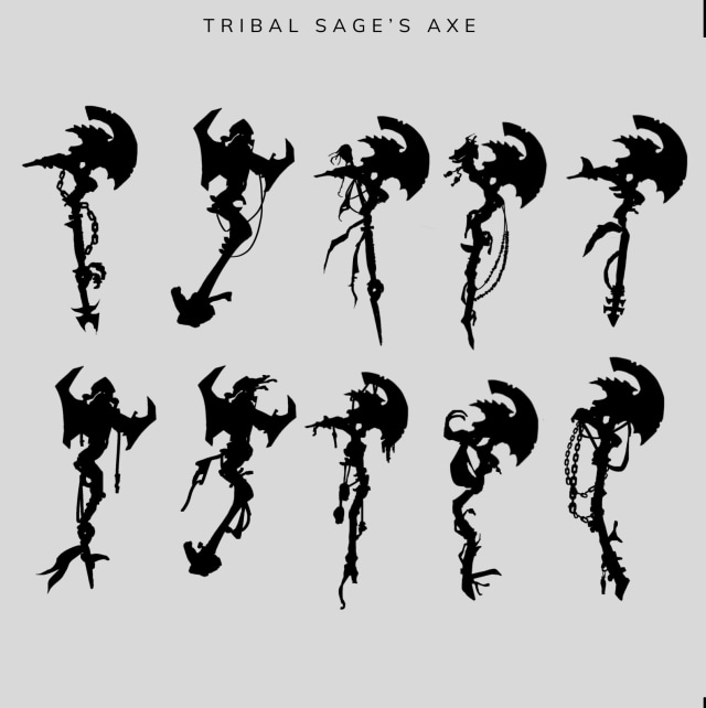 TRIBAL SAGE'S AXE -THUMBNAILS 